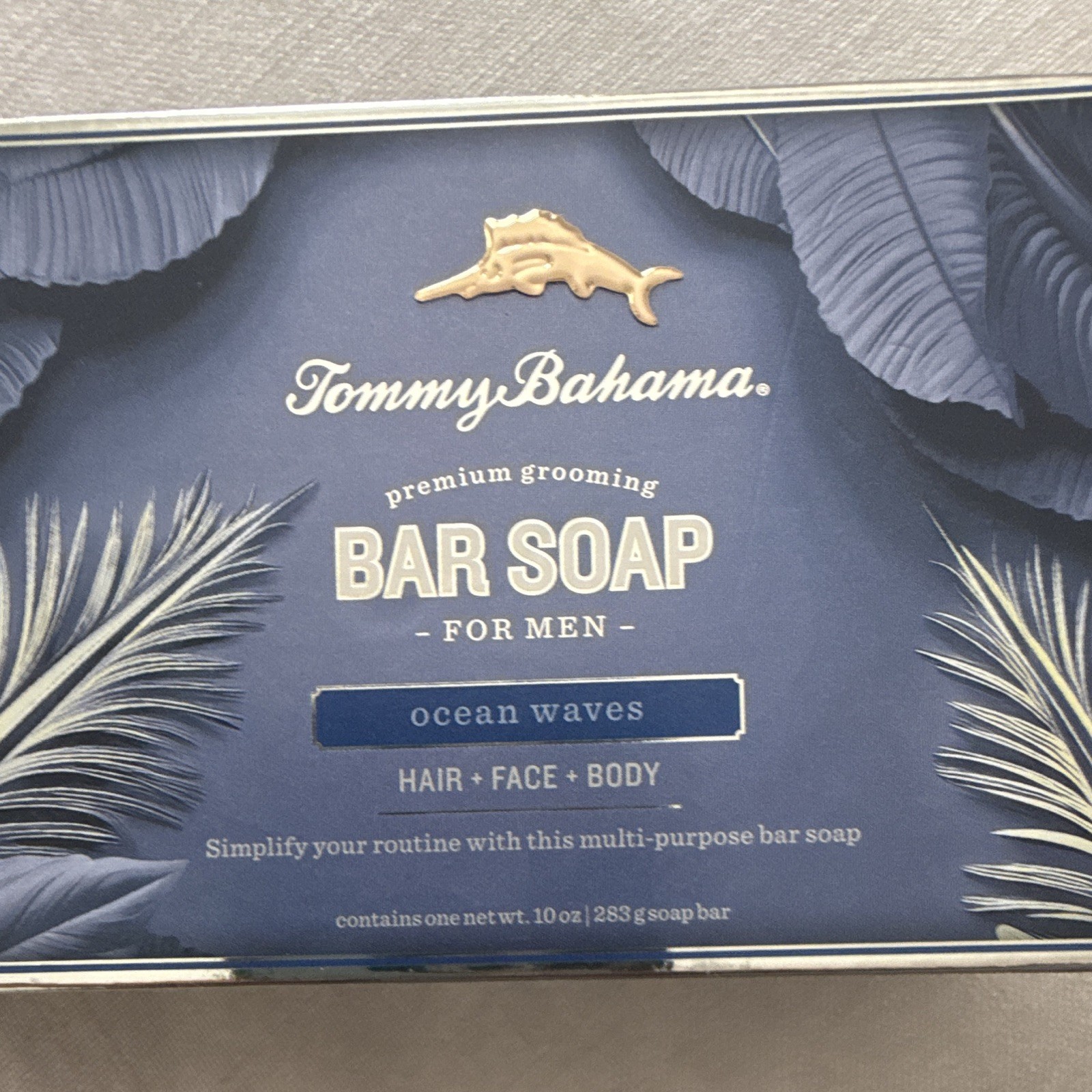 Tommy Bahama Premium Grooming Bar Soap Ocean Waves Hair/Face/Body 10 oz x2