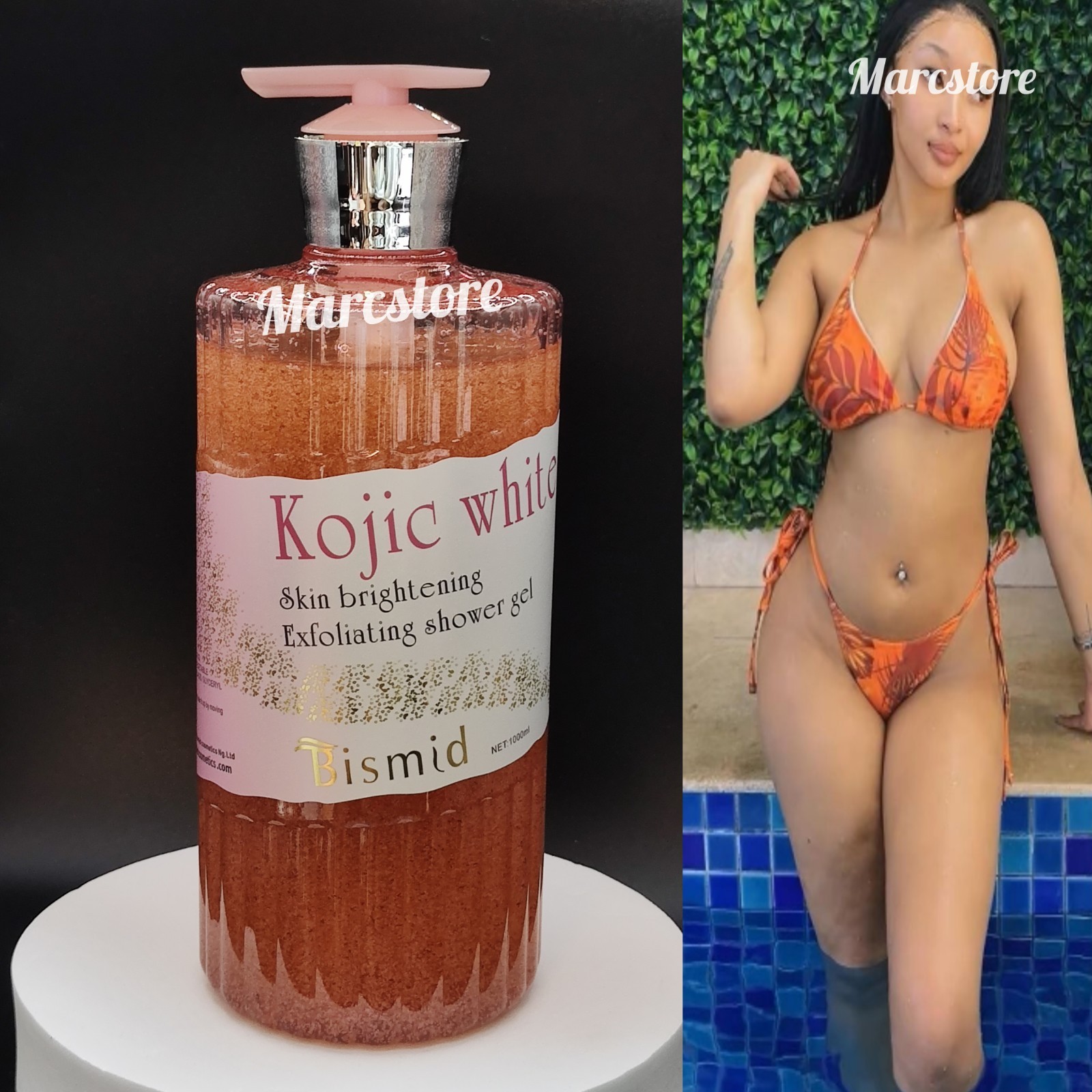 BISMID KOJIC WHITE EXFOLIATING SHOWER GEL