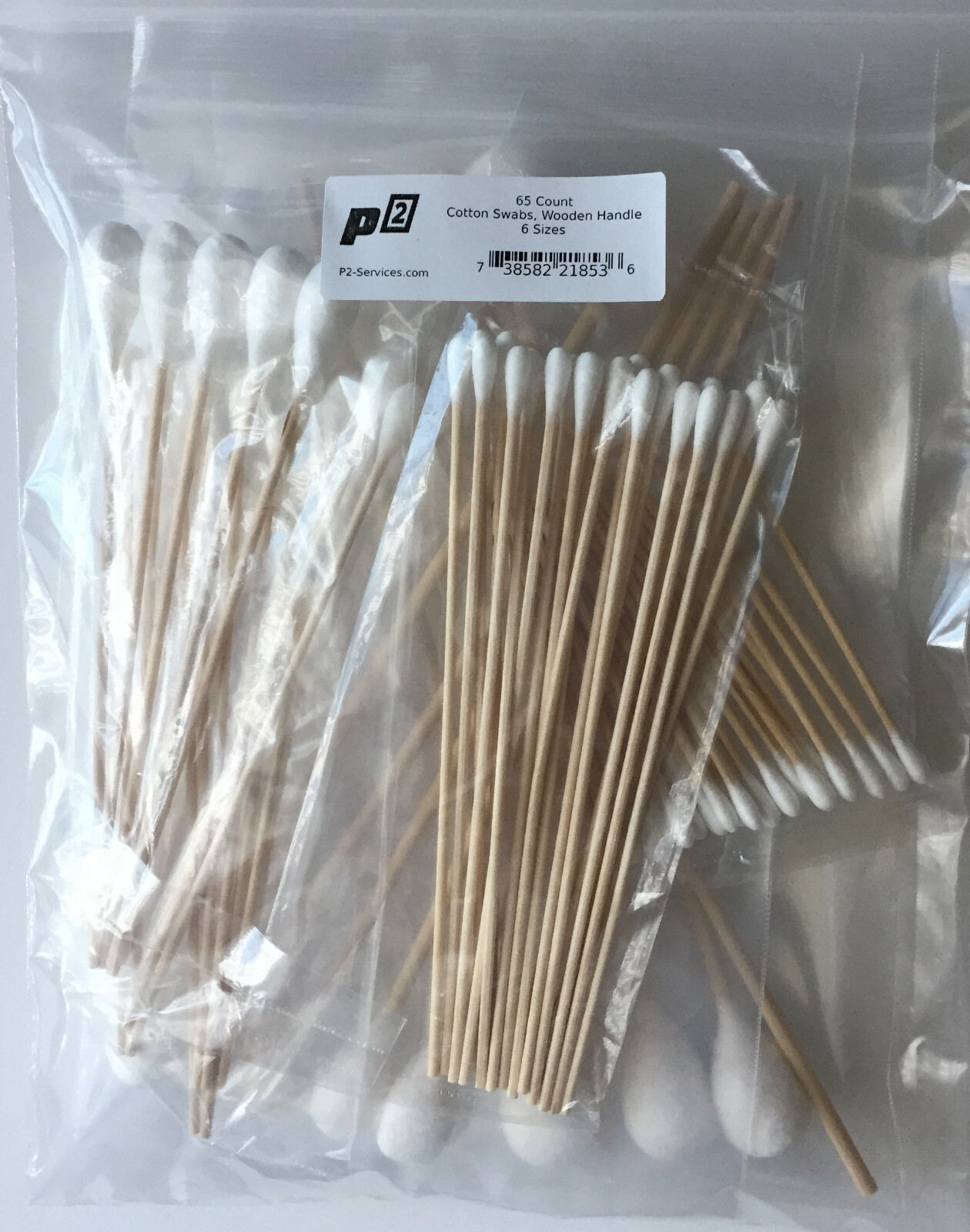 Wooden Cotton Swabs With 6″ & 8″ Sticks Six Sizes For Gun Cleaning and more