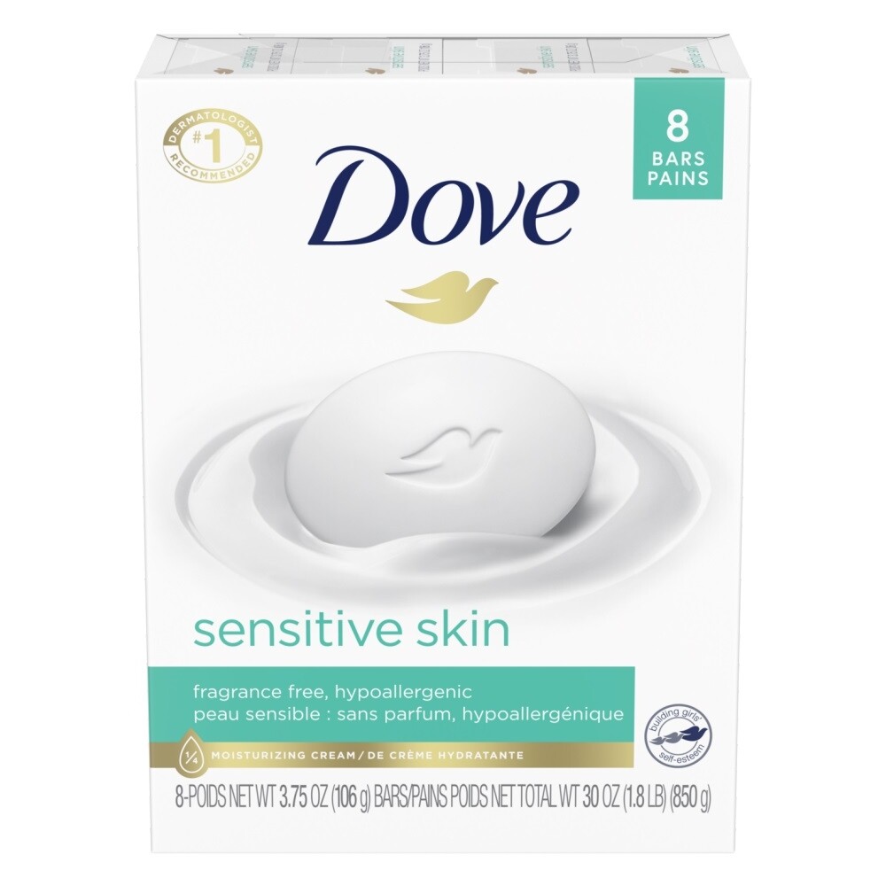 Dove Beauty Bar Sensitive Skin – 8 x 3.75 oz – 8 count
