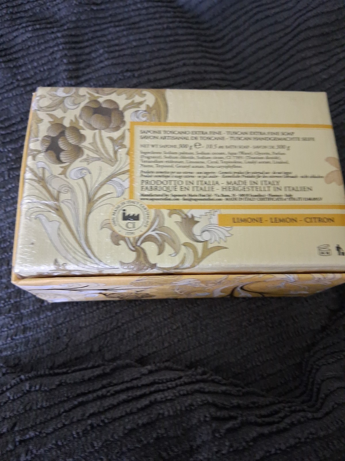 New Saponerie Mario Fissi SRL Lemon Fine Bar Soap In Box 10.5oz / 300g