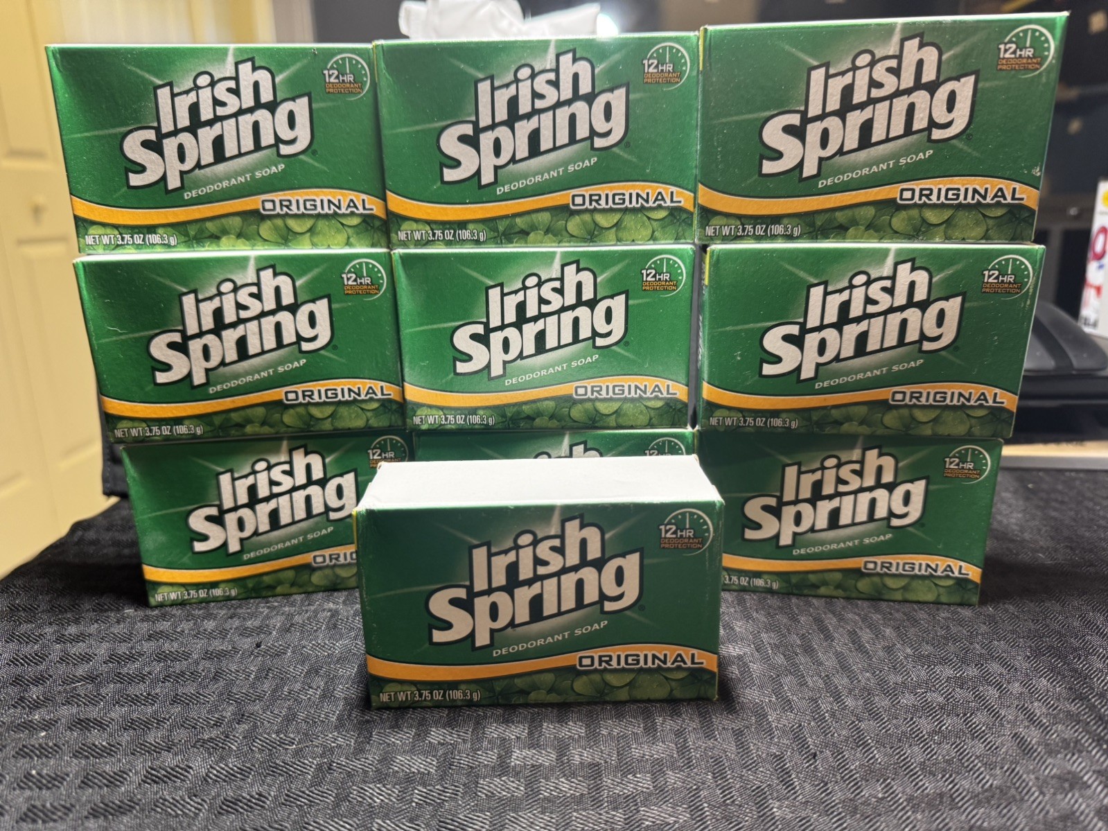 Irish Spring Bar Soap Lot of 10 Original Scent Package ~ 3.75 oz ~ No Flax