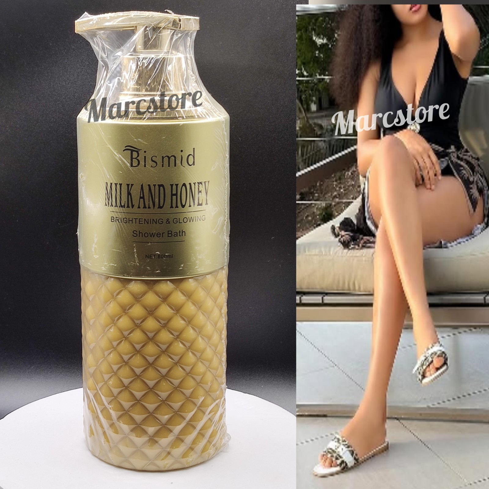 Bismid Milk And Honey Brightening & Glowing Shower Bath