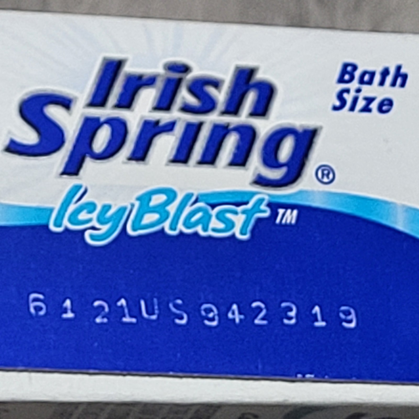 VTG Irish Spring Icy Blast Deodorant Soap Bars Value Pack of 7 Bars 4.5 oz Each