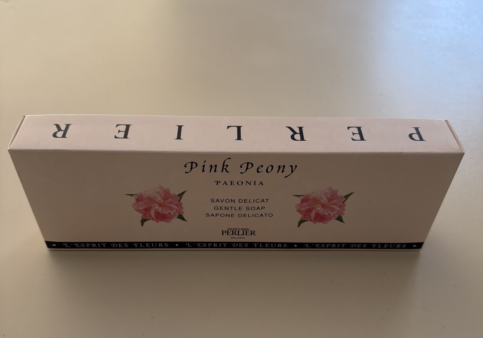 Perlier Pink Peony PAEONIA Gentle Soap Sealed Bars 4.4 oz (3 PACK) New in Box