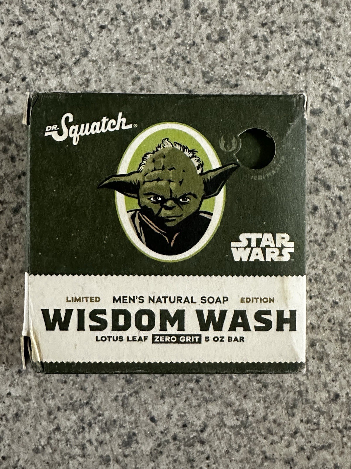 Dr. Squatch STAR WARS Limited Edition Soap Bar 5 OZ New Wisdom Wash YODA