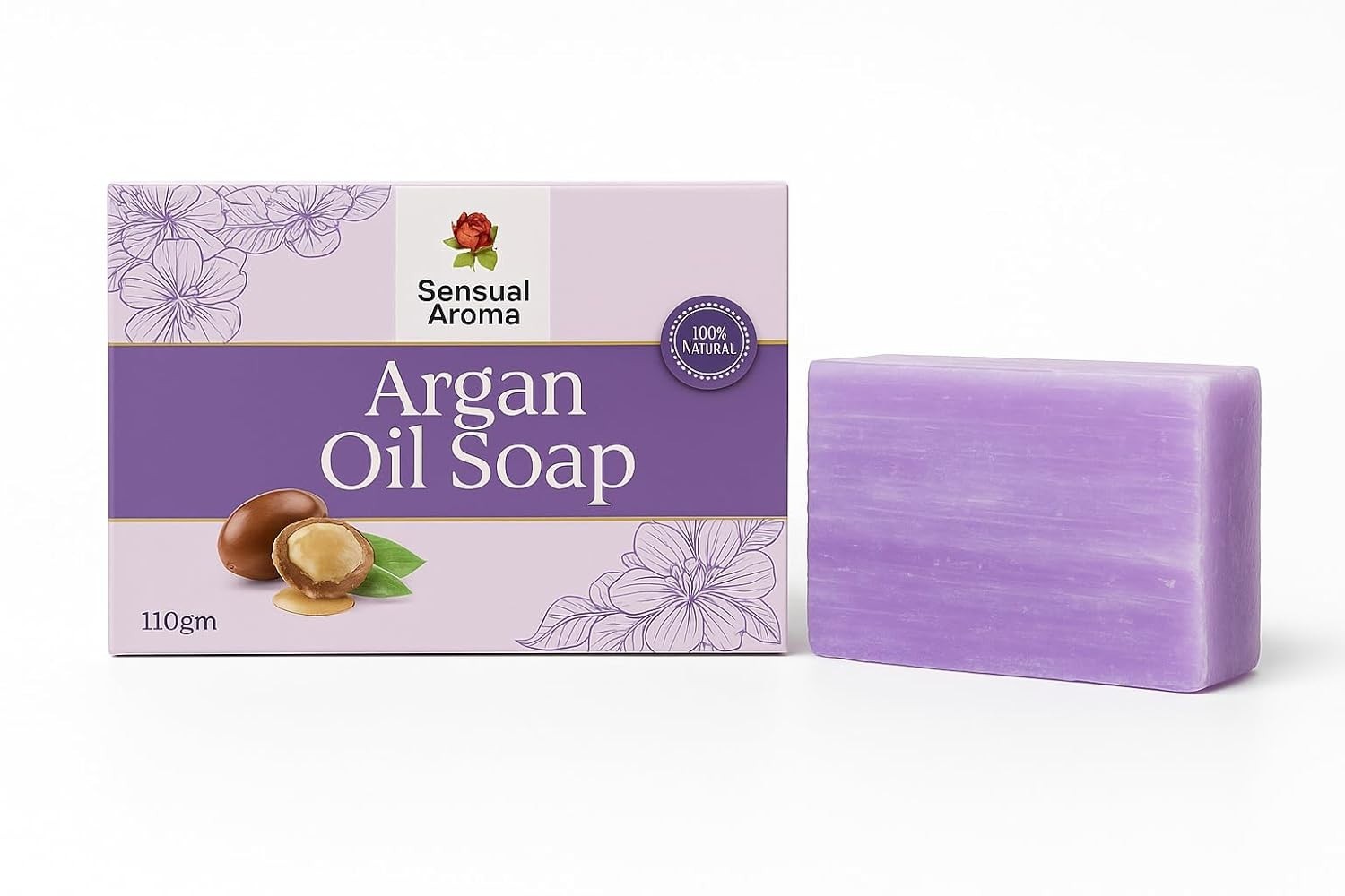 Argan Oil Soap Bar for Face & Body Moisturizing Cleanser Glow for All Skin Types
