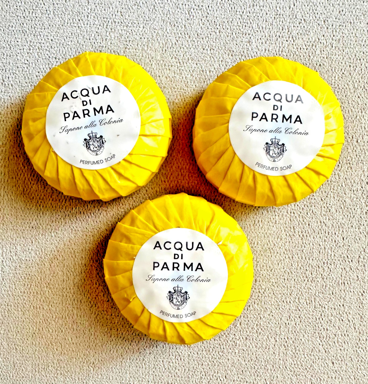 AQUA de PARMA LUXURY SOAPS BUNDLE X 3_NEW & SEALED 3 SOAPS_ DISCOUNT!