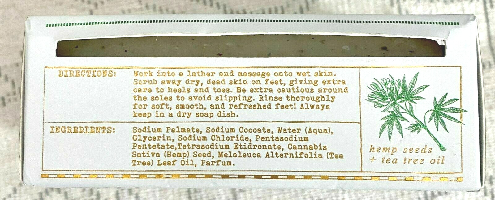NEW Beauty Elevated Home & Body Company Tea Tree Mint Soap Bar Foot Feet 10 oz