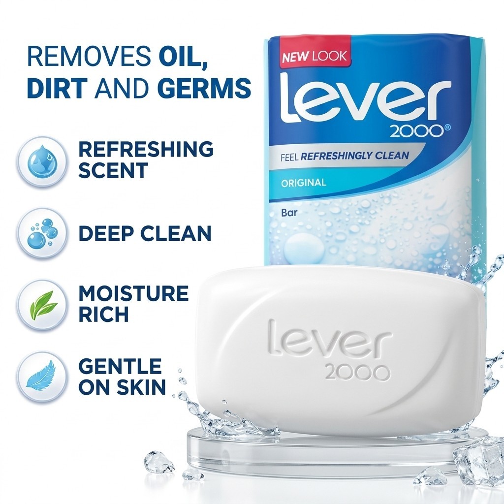 Lever 2000 Original Bar Soap 3.75 oz Fresh Scent Moisturizing PACK OF 12