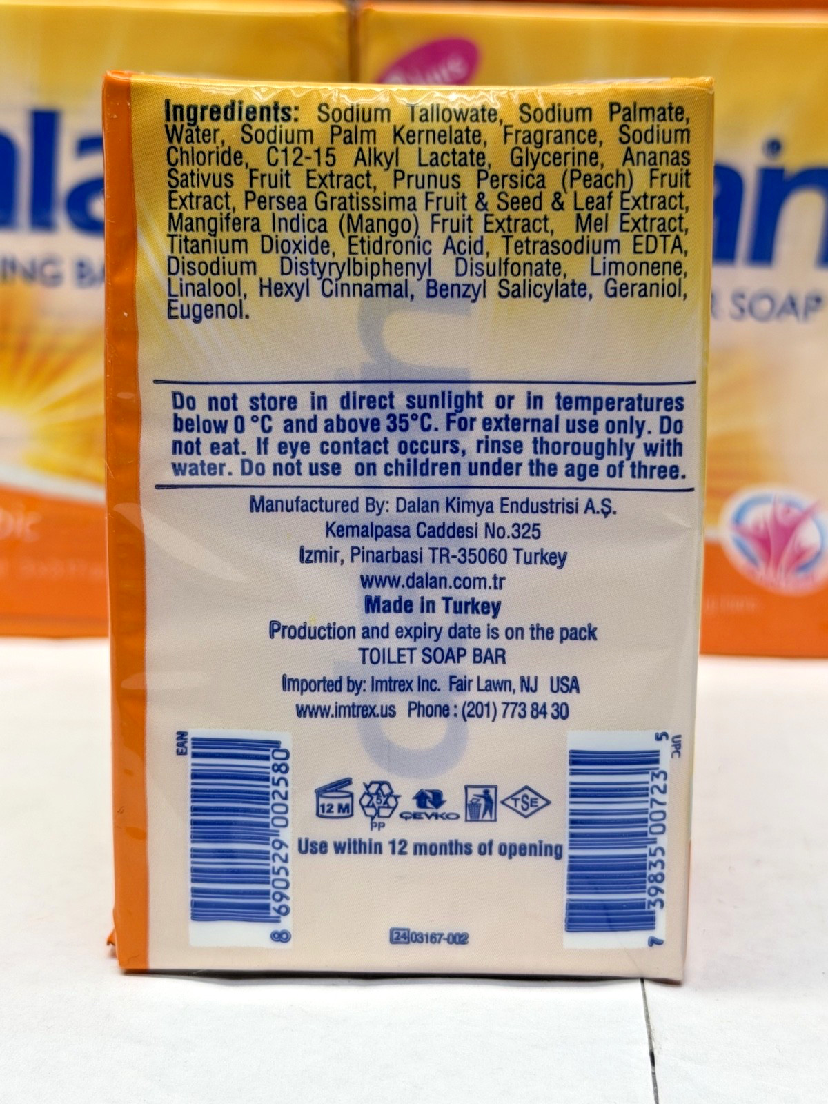 18 BARS GOLDEN TROPIC REFRESHING BAR SOAP DALAN 3.17 OZ EACH FREE SHIPPING