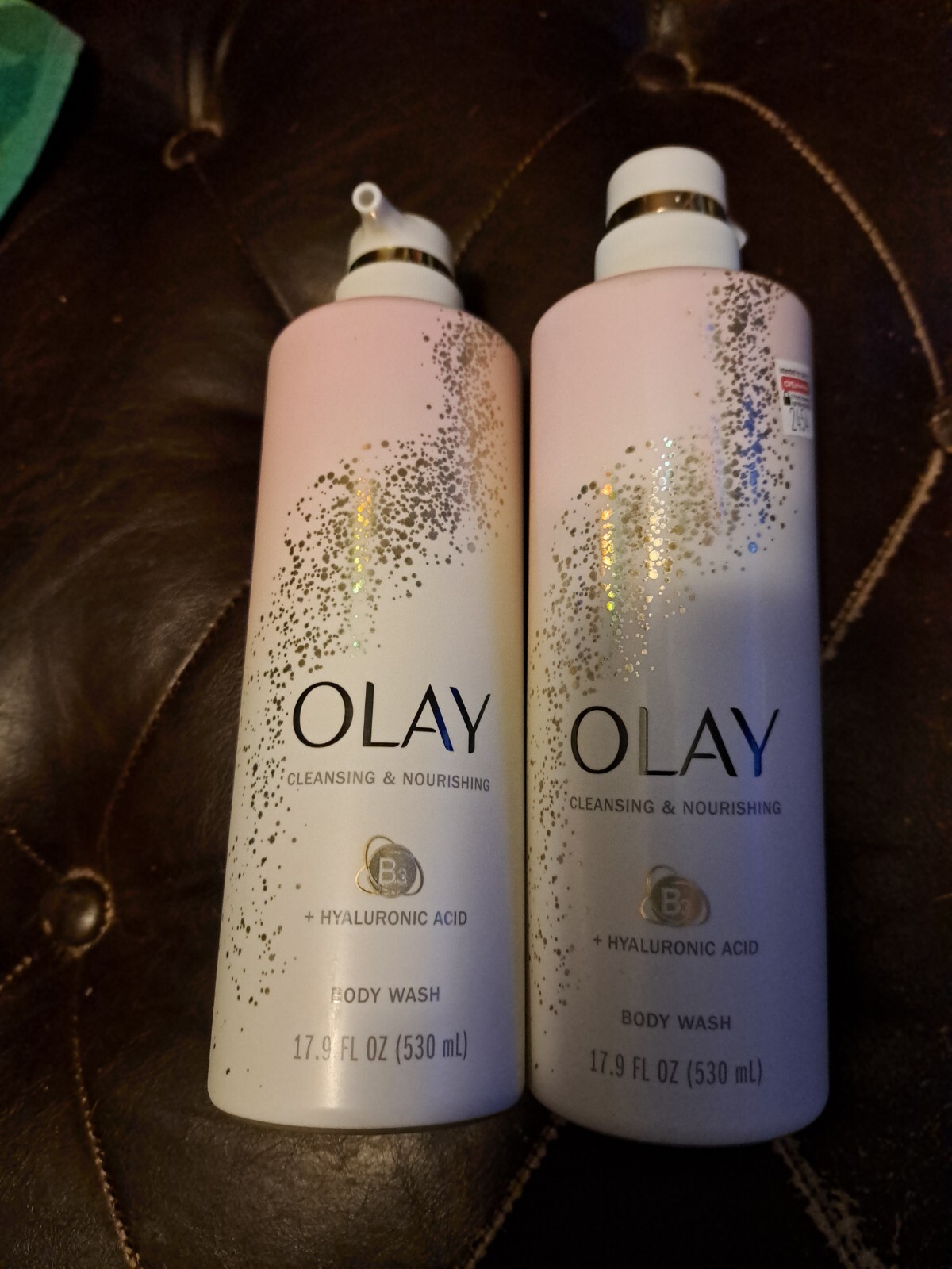 2 Olay Cleansing & Nourishing Body Wash. With B3 & Hyaluronic Acid, 17.9 Fl Oz
