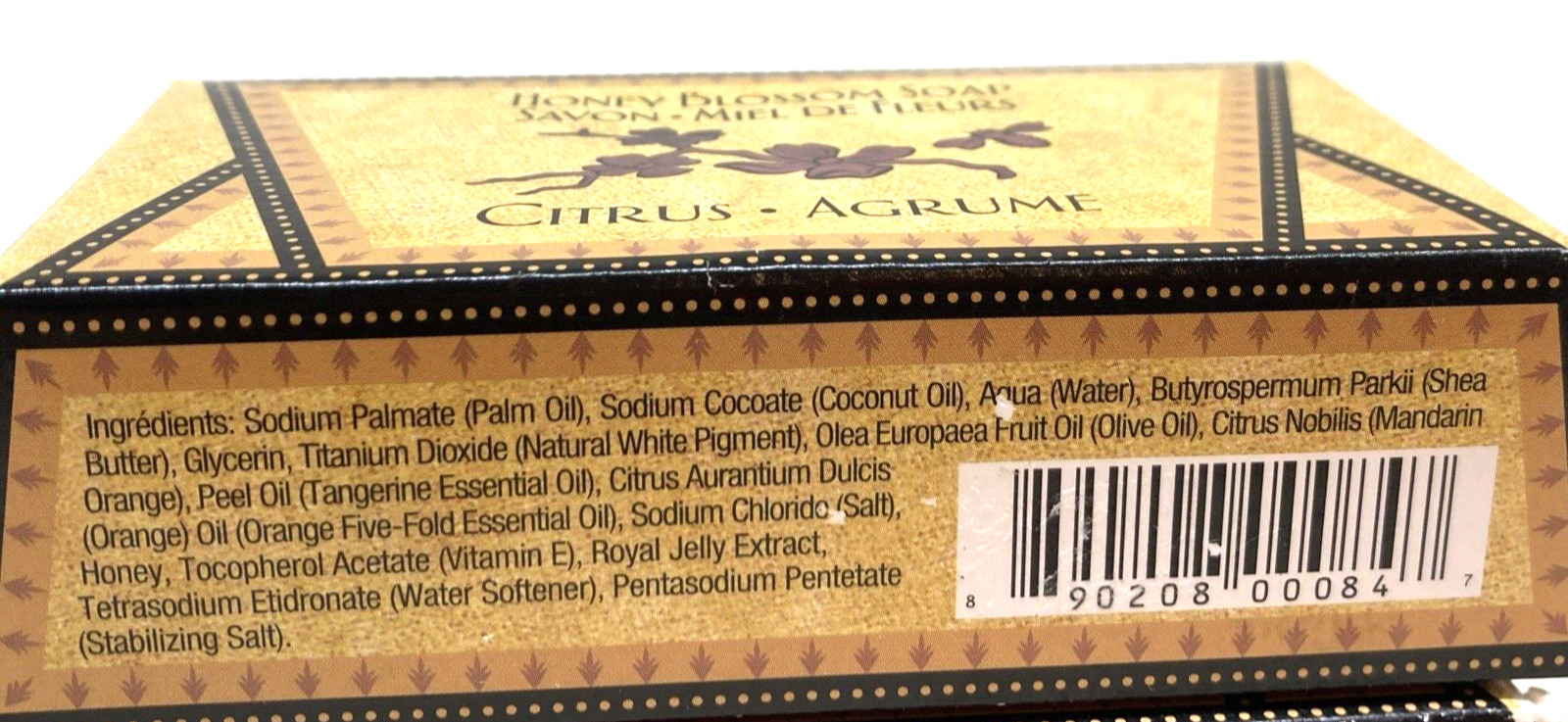 Honey House Naturals Honey Blossom Bath Size Soap Bar 6 Oz Citrus Set of 2