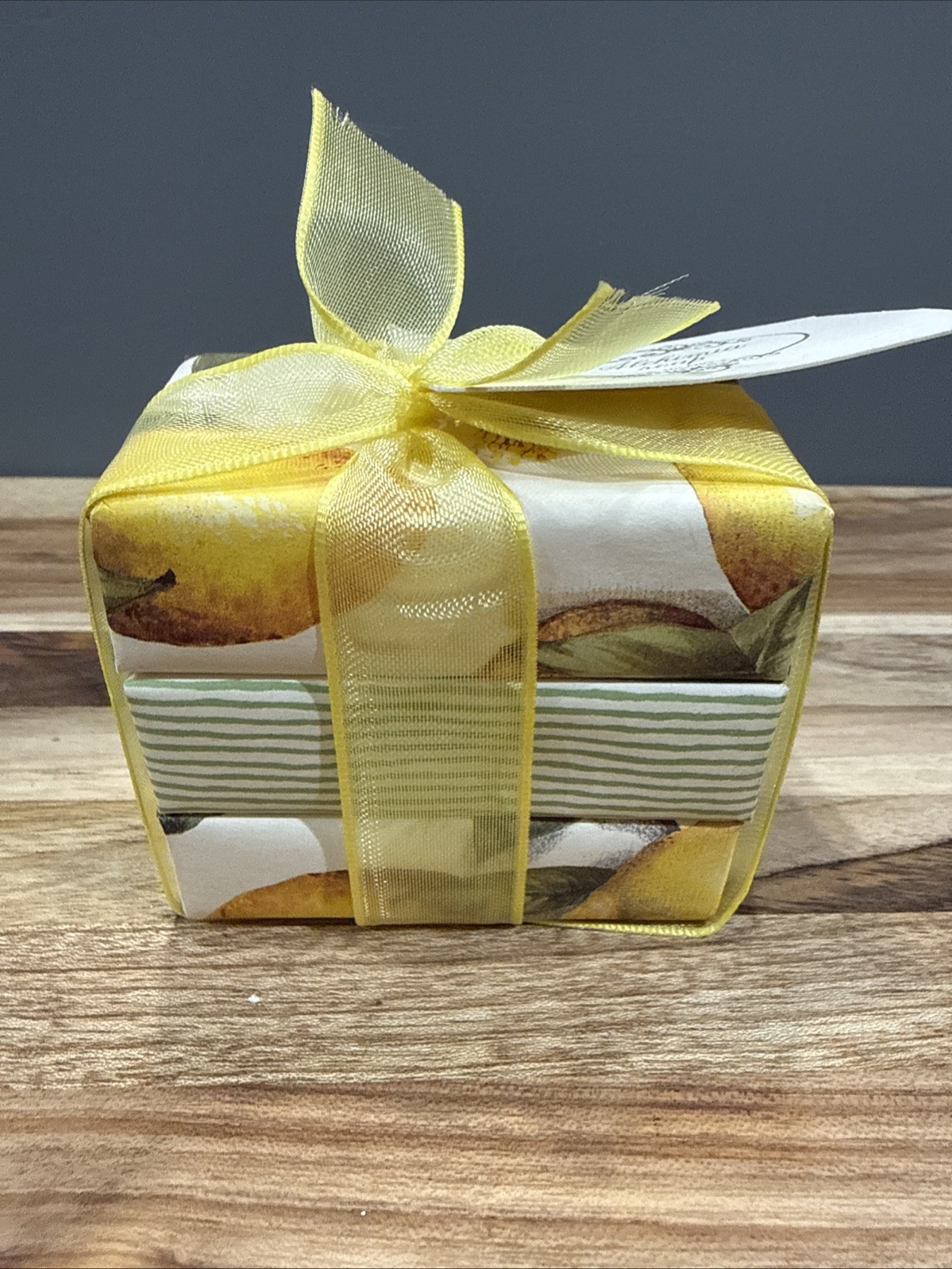 Alchimia Soaps Set of Three Lemon Scented Soap Bars 3x100g/10.5 Oz