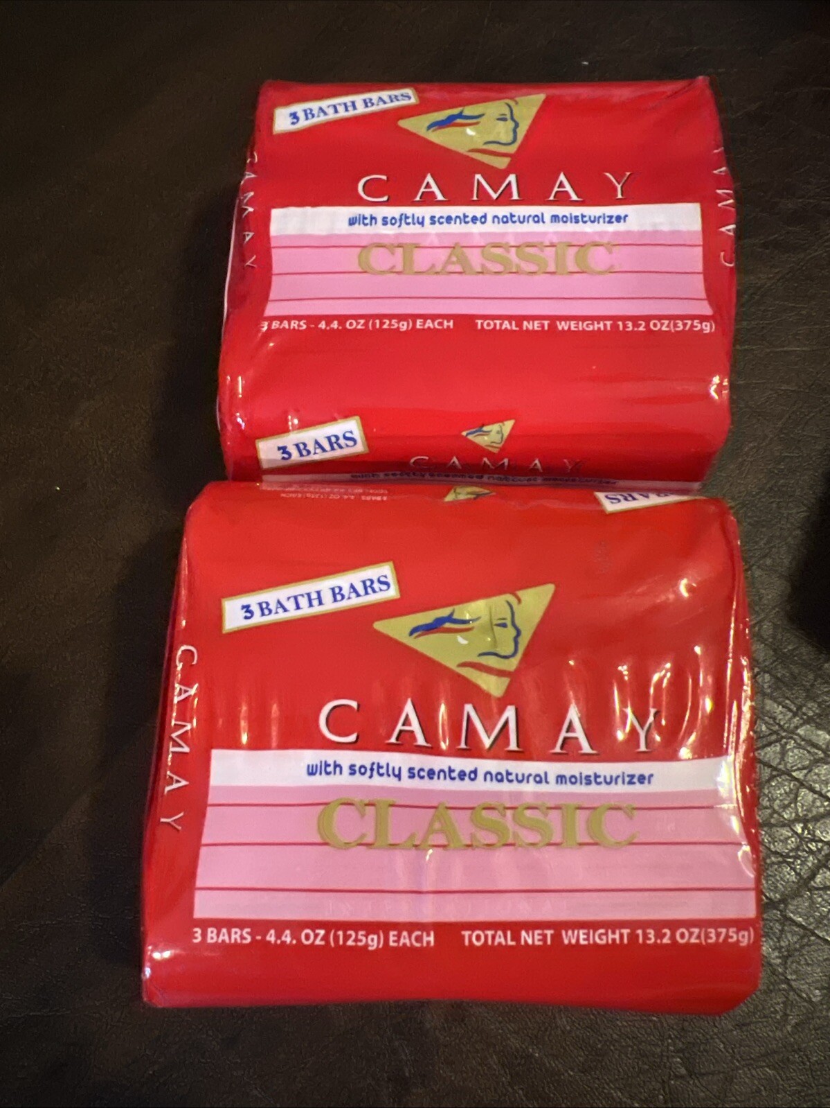 Camay Soap Pink Classic Softly Scented Beauty Bar 2 Packs of 3 P&G 6 Bars Total