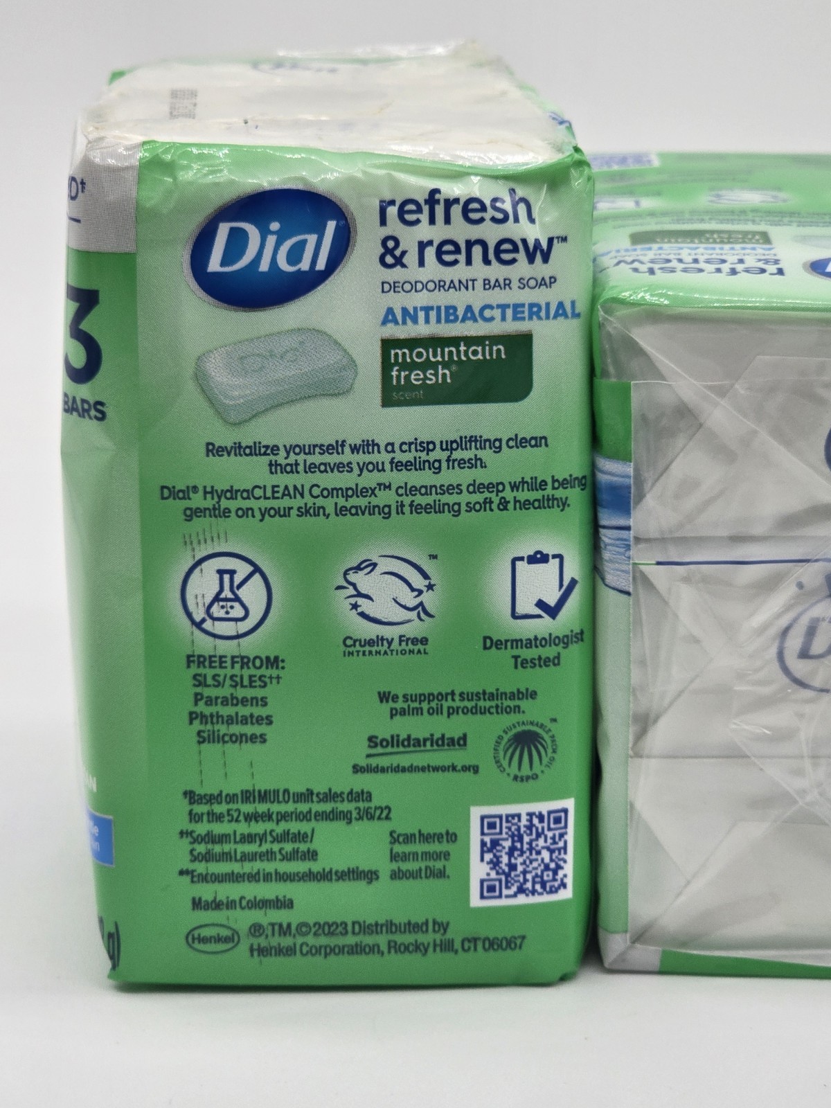 3x DIAL 3-PK MOUNTAIN FRESH SOAP BARS SEALED 4 oz BARS DEODORANT ANTIBACTERIAL