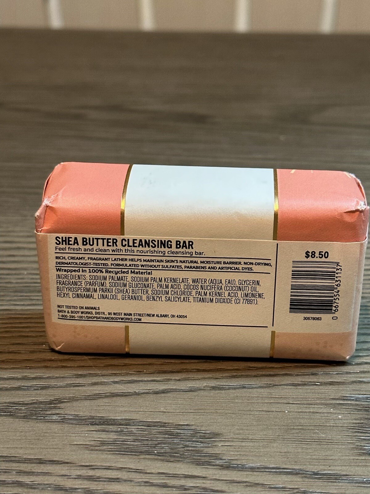 Bath & Body Works Sunkissed Shea Butter Cleansing Bar 5oz NEW