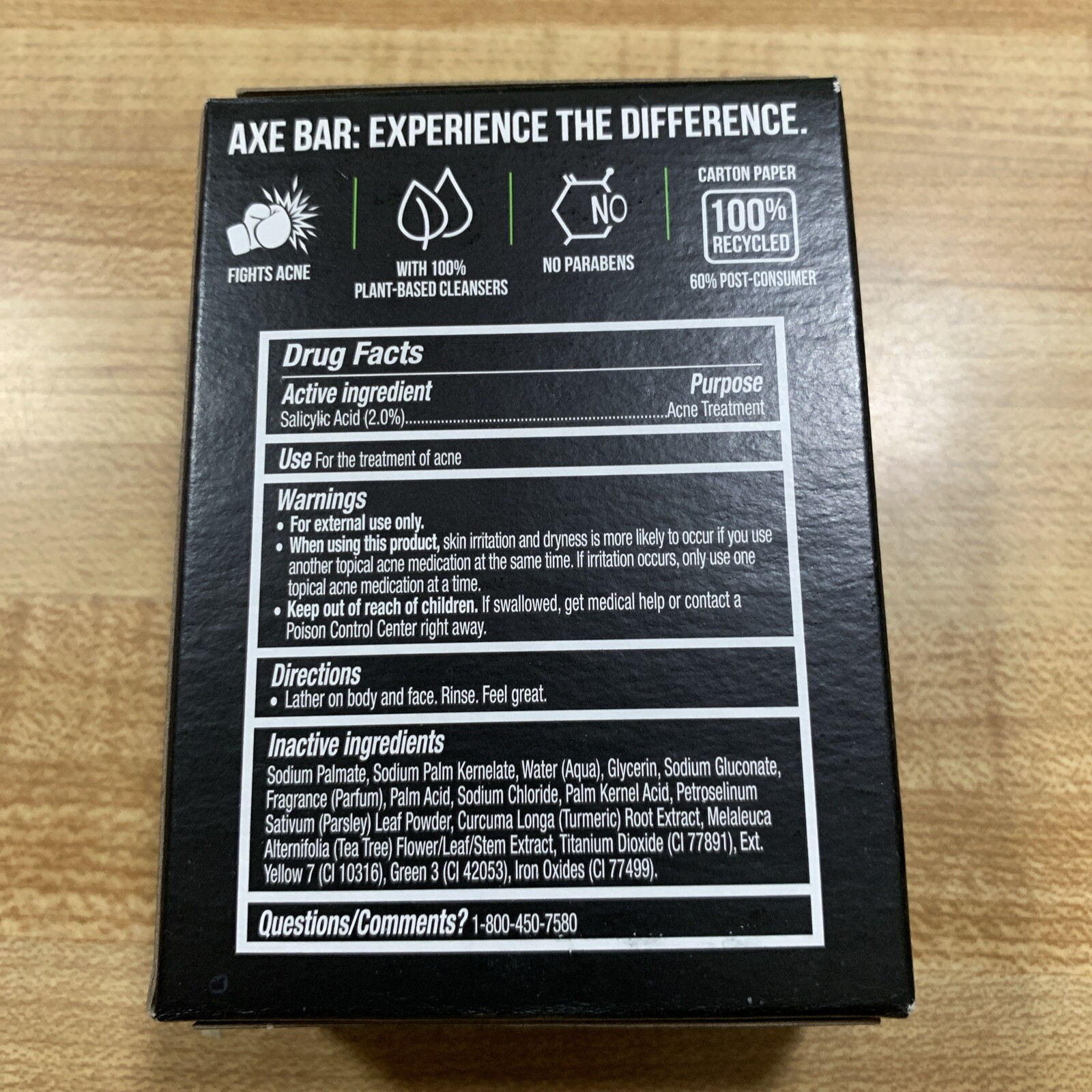 AXE Body Hand & Face Soap Bar, Acne Control Treatment 4.5 Oz Quantity Discount