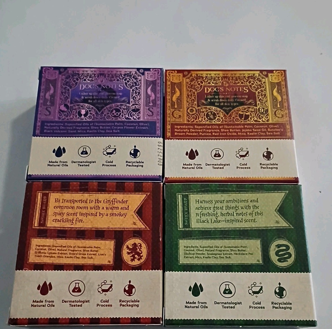 Dr. Squatch Men’s Natural Harry Potter LIMITED EDITION Soap-4 Pack Gift Set
