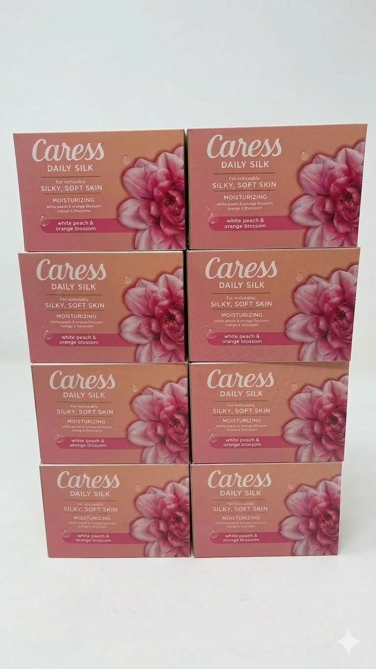 Caress Moisturizing Beauty Bar, Daily Silk, 30 Oz (3.75oz x 8), 8 count