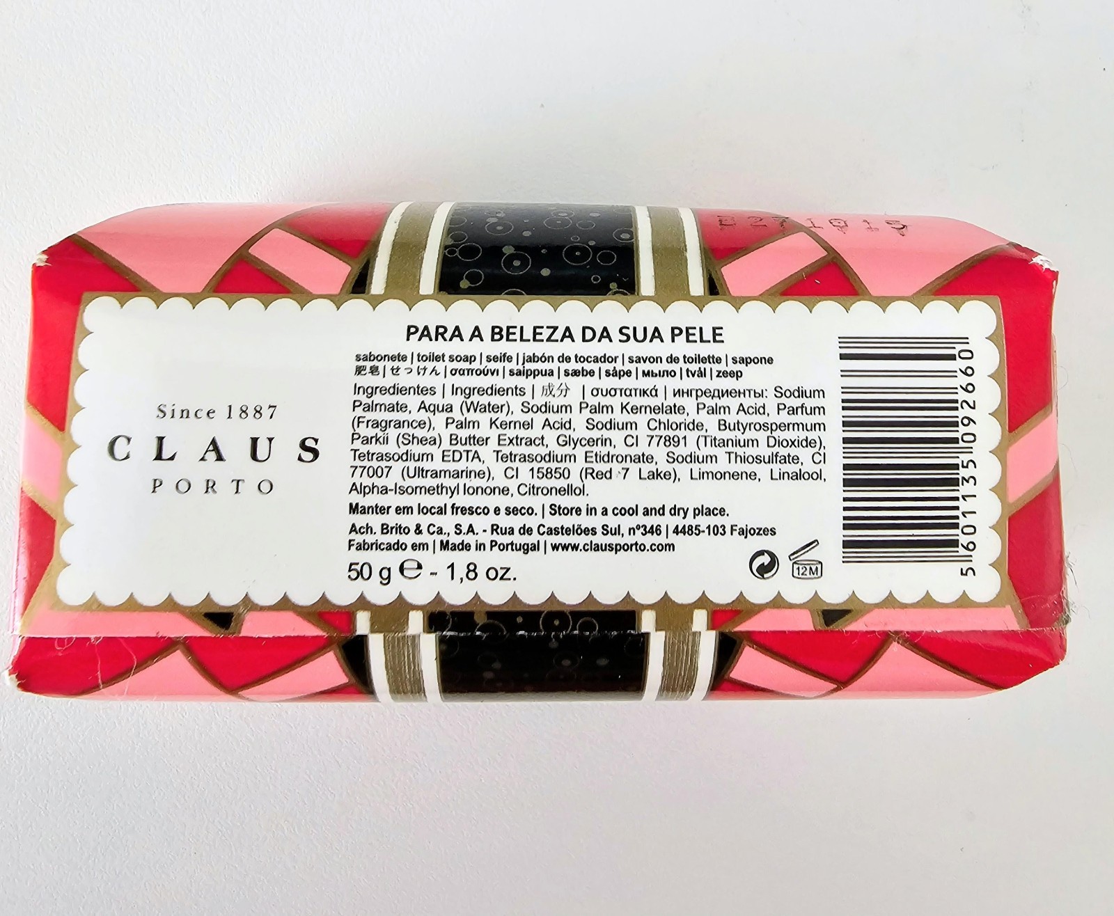 Claus Porto Chypre Cedar Poinettia Bath Mini Soap 1.8 oz