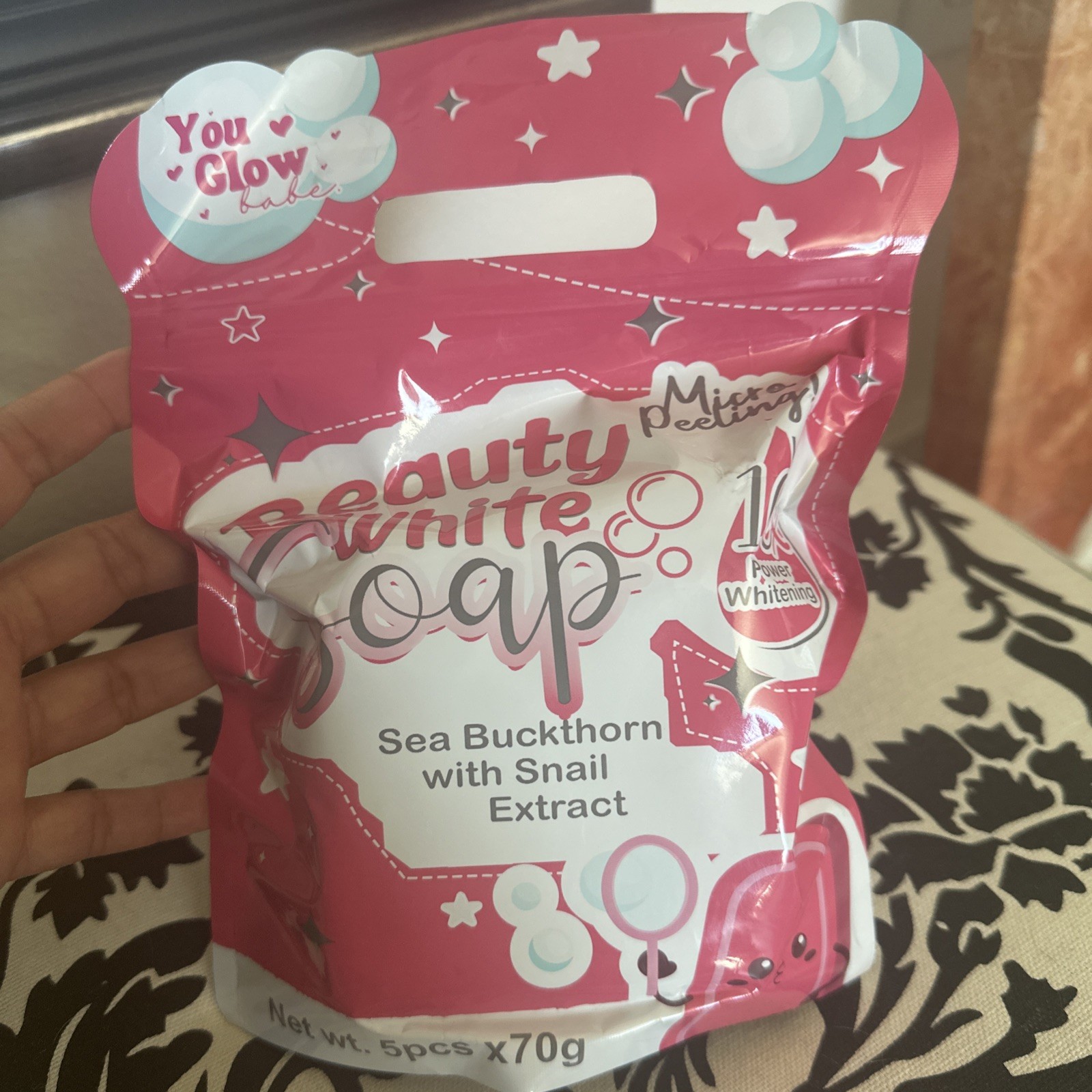 Beauty White Soap by You Glow Babe, 5 Bars x 70g