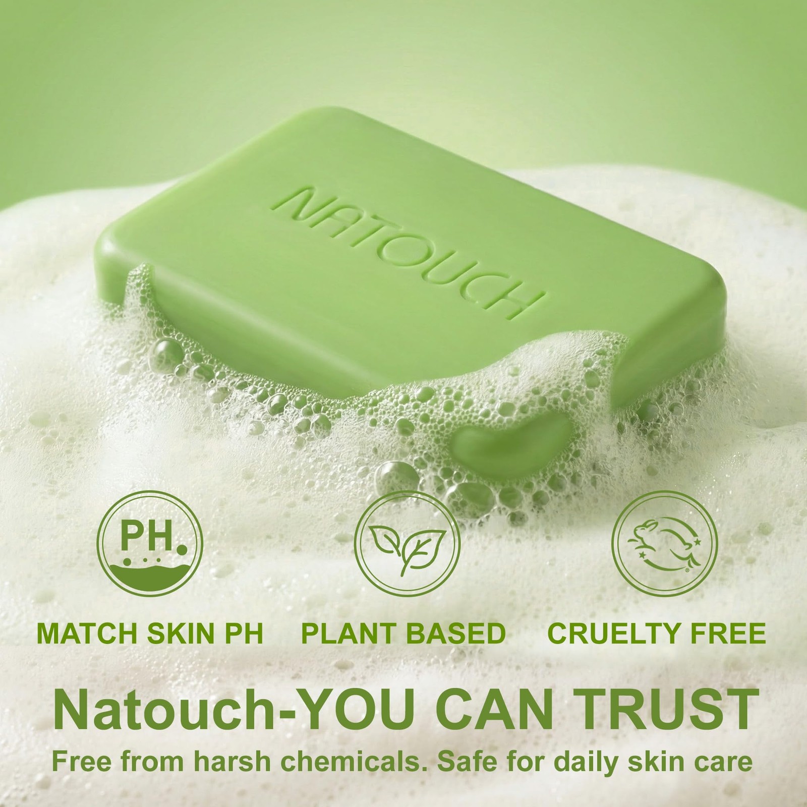 Natouch Medicated Soap Bar, Tea Tree Bar Soap for Face & Body Acne, Athlete’s…