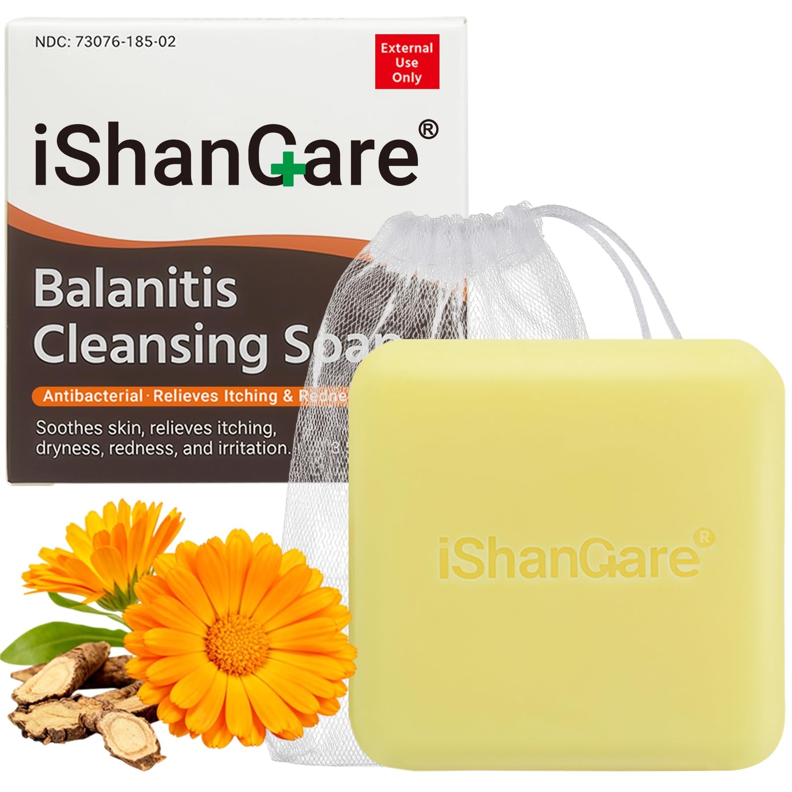 Balanitis Soap & Antifungal Body Wash Bar – Fast Relief from Jock Itch, Redne…