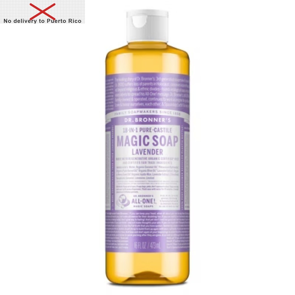 Magic Pure Castile Liquid Soap Bodywash – Lavender -16 fl oz:Vegan,Paraben-Free