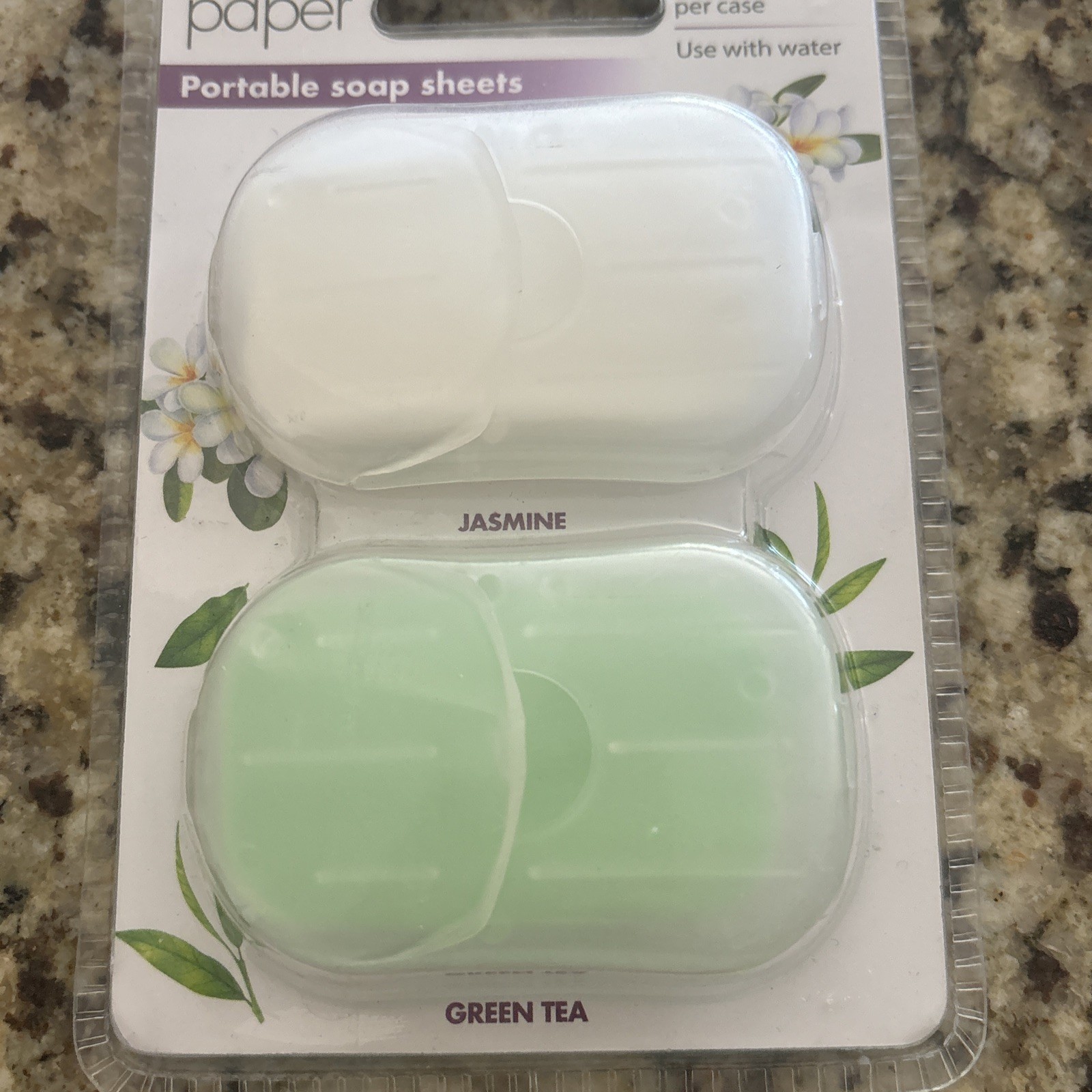 Ideaworks Soap Paper 2 pk 50 Soap Sheets Per Pack Scented Pocket-Size Brand New