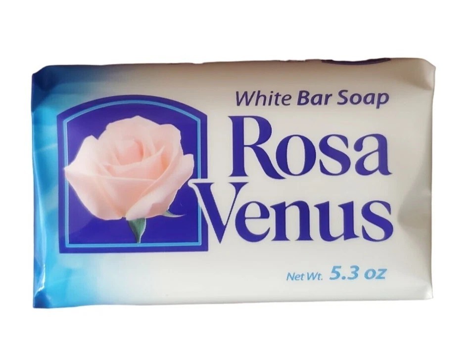 Jabon Rosa Venus Blanco White Classic 150g / 5.29 oz Rose Scent Soap Bar – NEW ❀