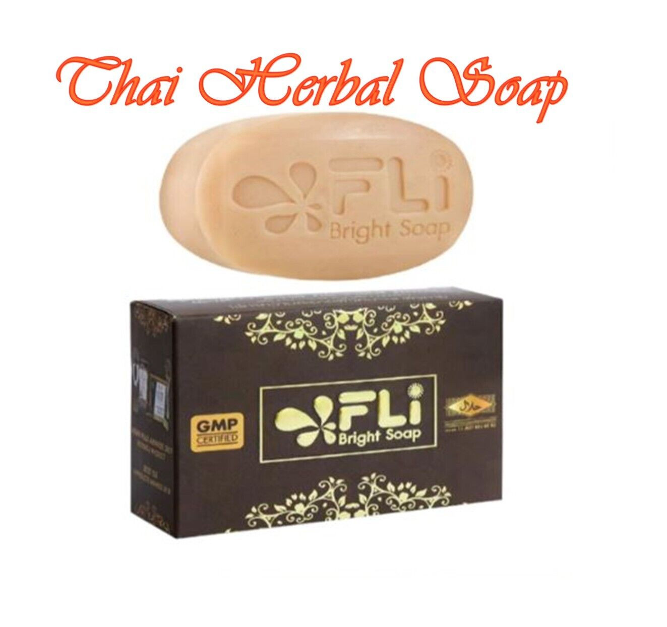 6x FLI Thai Herbal Soap 100% Legendary Body & Face Freckles ฺฺฺBrightening Skin