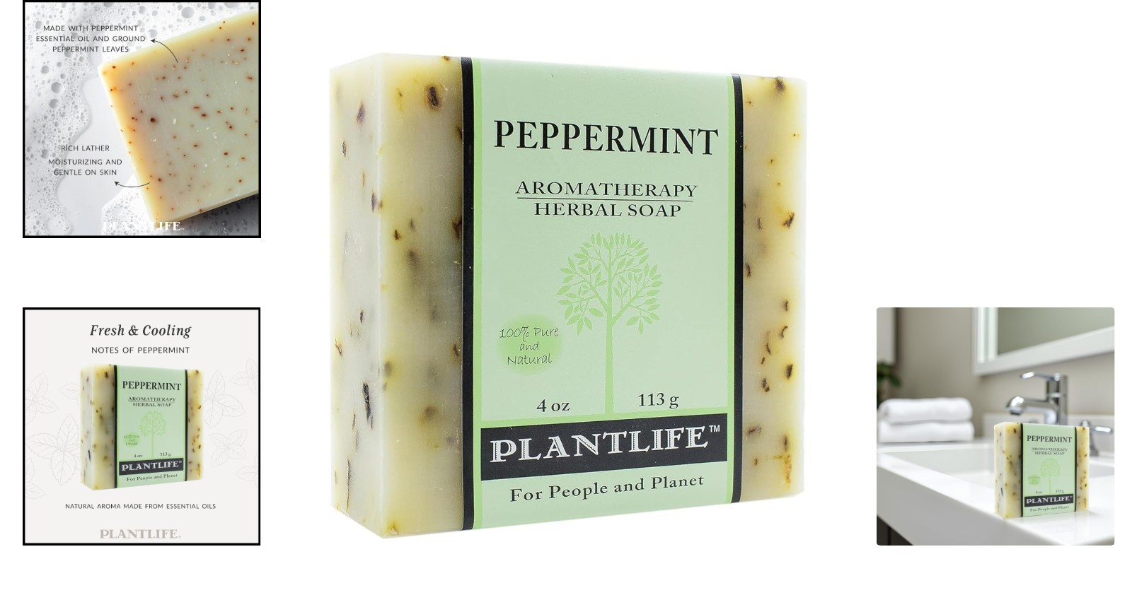 Revitalizing Peppermint Natural Bar Soap, 4 oz – Eco-Friendly & Nourishing