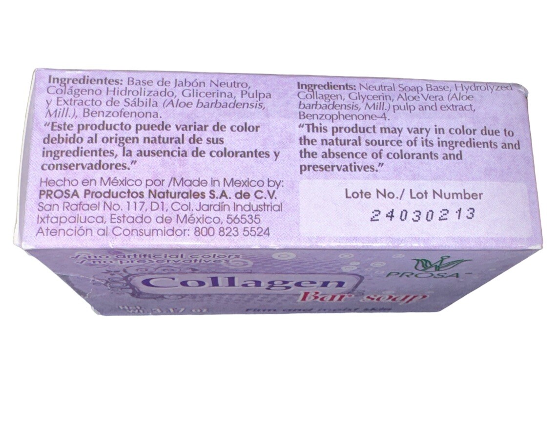 PROSA Collagen Bar Soap Firm and moist Skin 90g