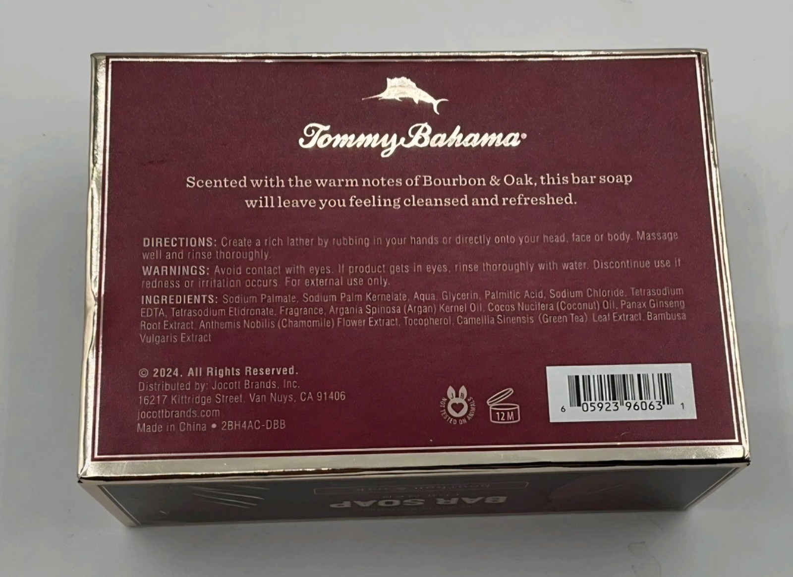 Tommy Bahama Bar Soap For Men – Bourbon & Oak – Hair / Face / Body ( 10oz )
