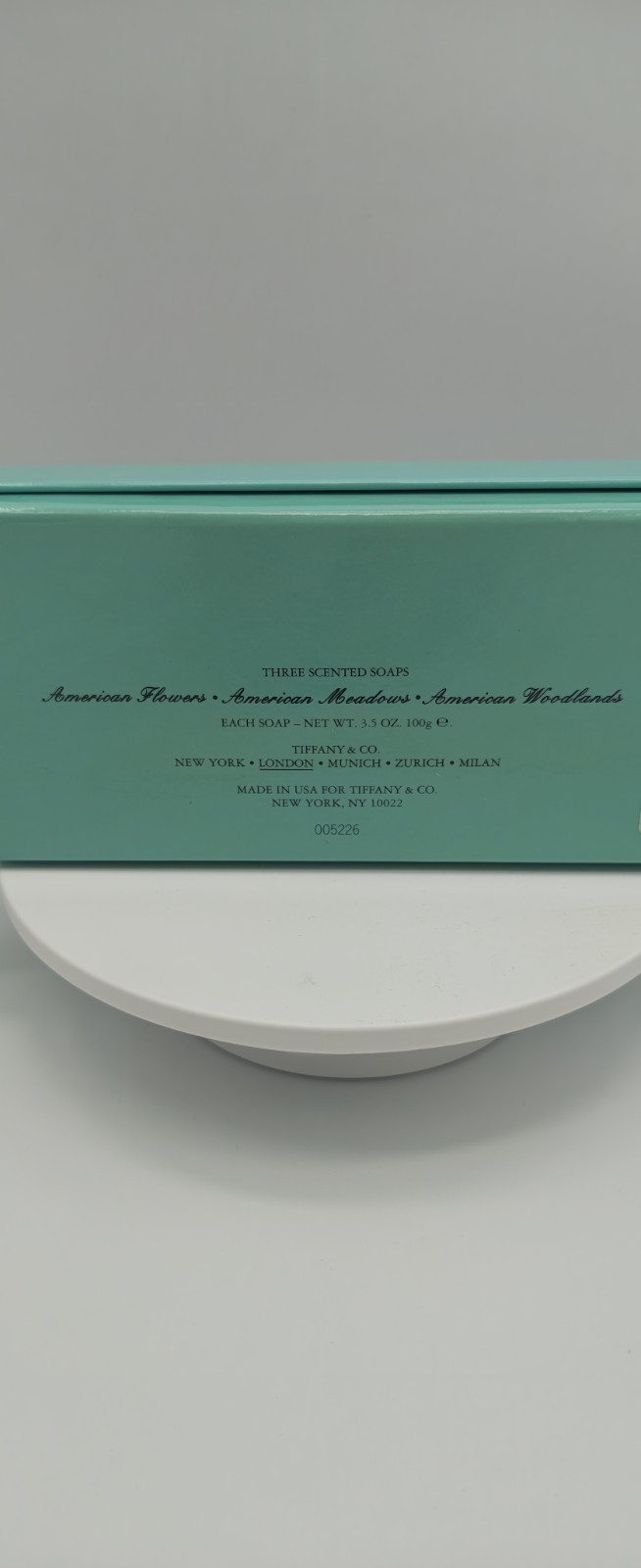 Vintage Tiffany & Co. 3 Scented Soaps Set American Flowers Meadows Woodlands NOS