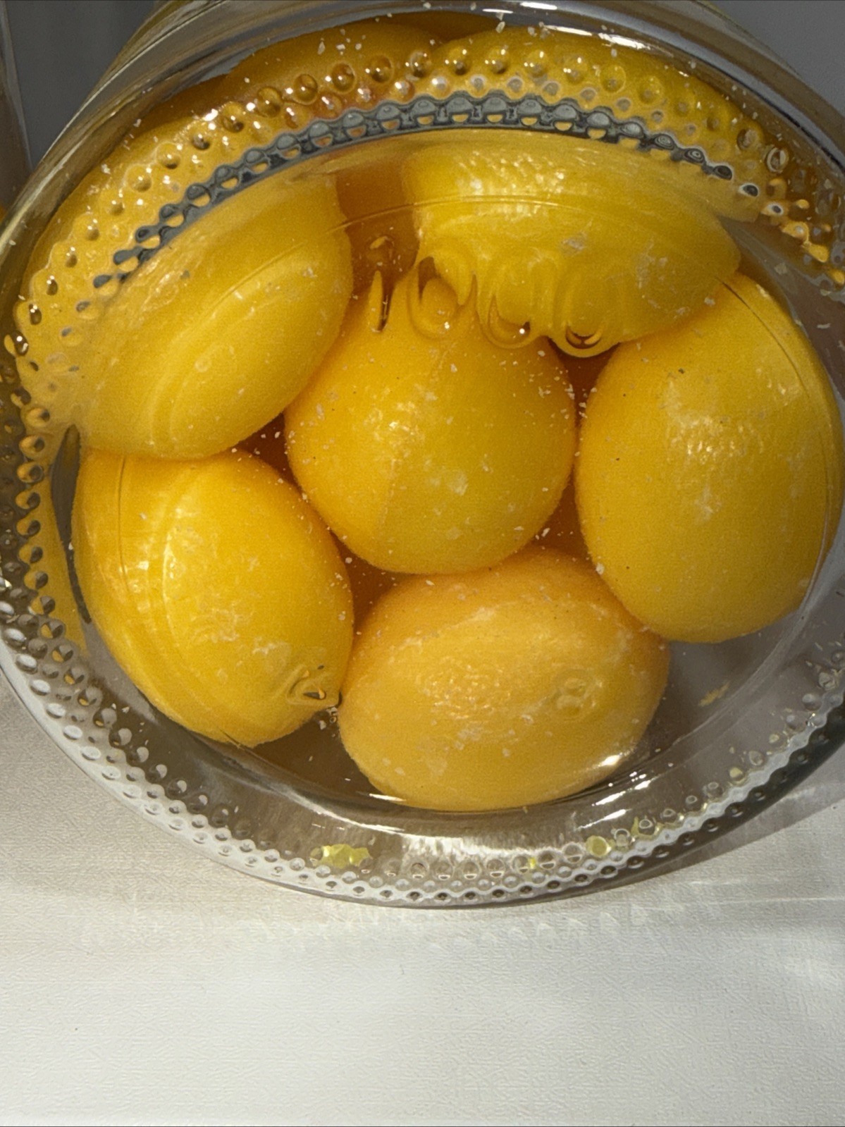 Lot 2 HOPIFICIO FIRENZE Glass Jar Of ITALIAN Triple Milled Lemon Soaps -23.8 Oz