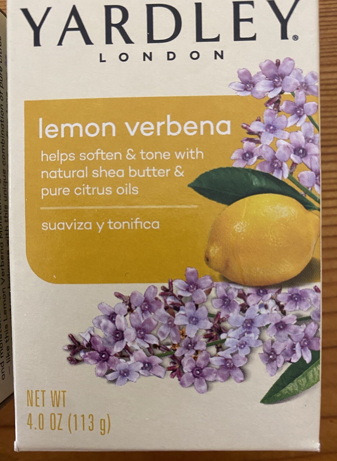 YARDLEY Lemon Verbena Bar Soap Two (2) Bars Total 4.0 Ounce Each