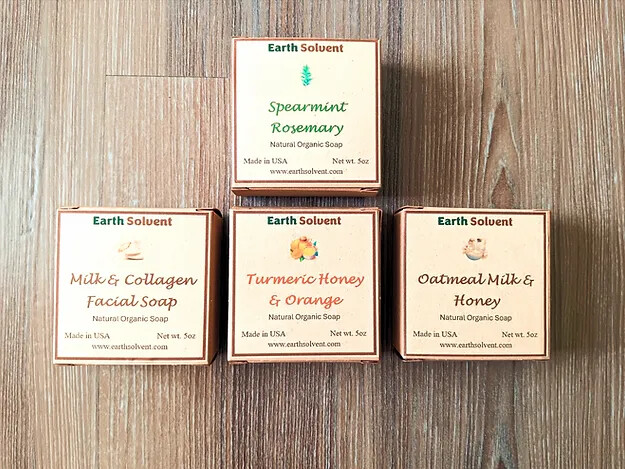 Earth Solvent Rosemary Thyme Natural Organic Handmade Cold Process Bar Soap 5oz