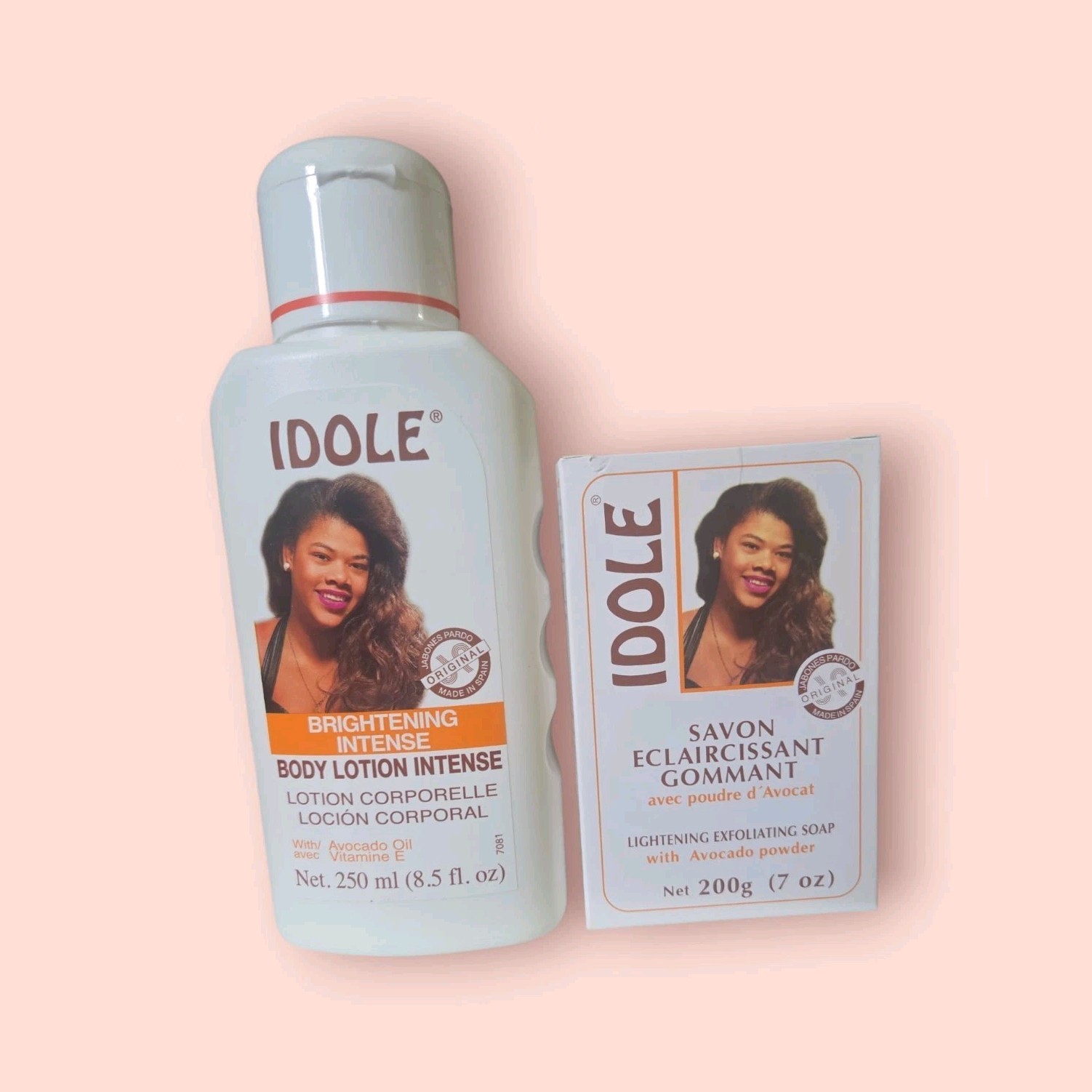 Idole Body Lotion Intense Bar Soap with Avocado, White, 7 oz