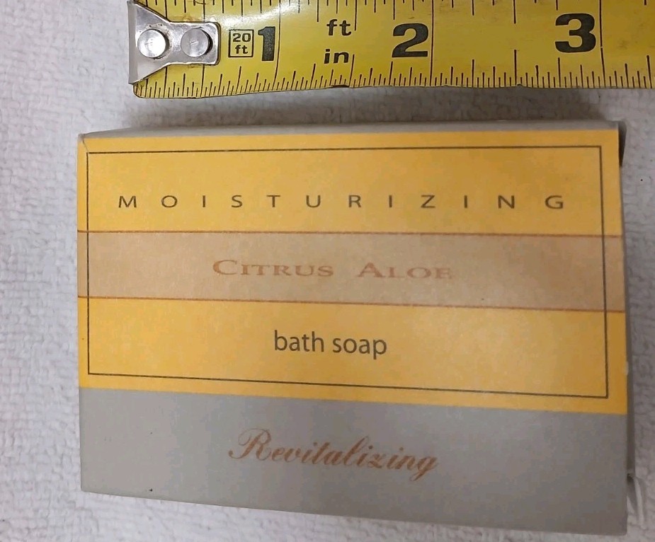 Citrus Aloe Soap Bar Spa Revitalizing Moisturizing Bath Travel Size in Box VNTG