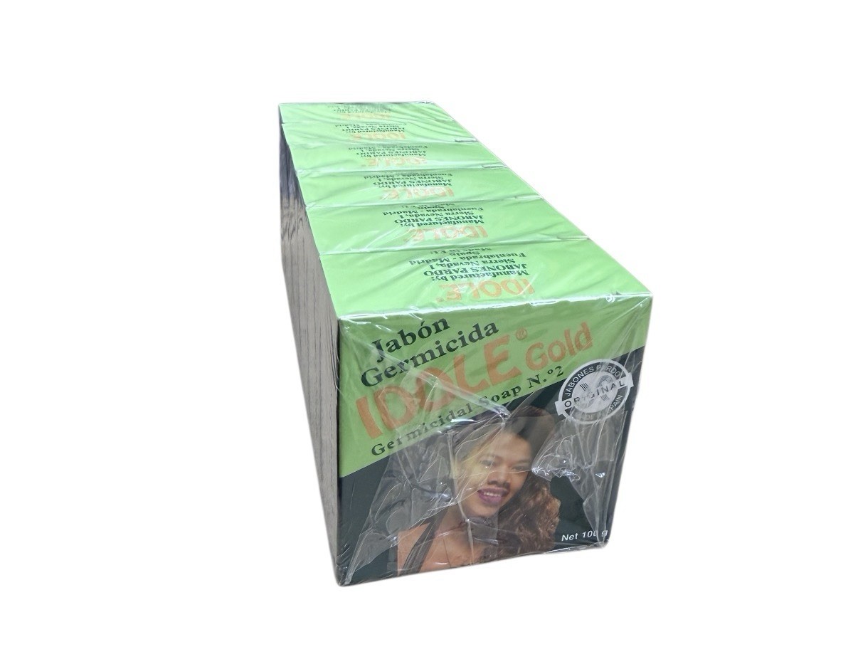 Idole Gold Germicidal Soap (Green) 3.3 oz / 100 g ~ Lot of 6