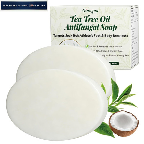 Antifungal Soap, Tea Tree Soap Bar for Back Acne, Athlete’s Foot,…