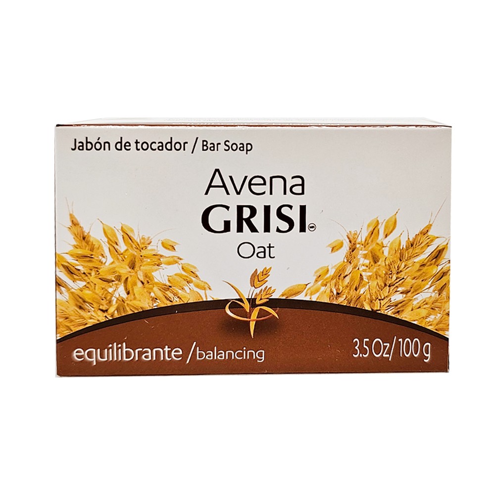 Grisi Oat Balancing Bar Soap. Cleanse & Moisturize. Anti Acne. 3.5oz. Pack of 12
