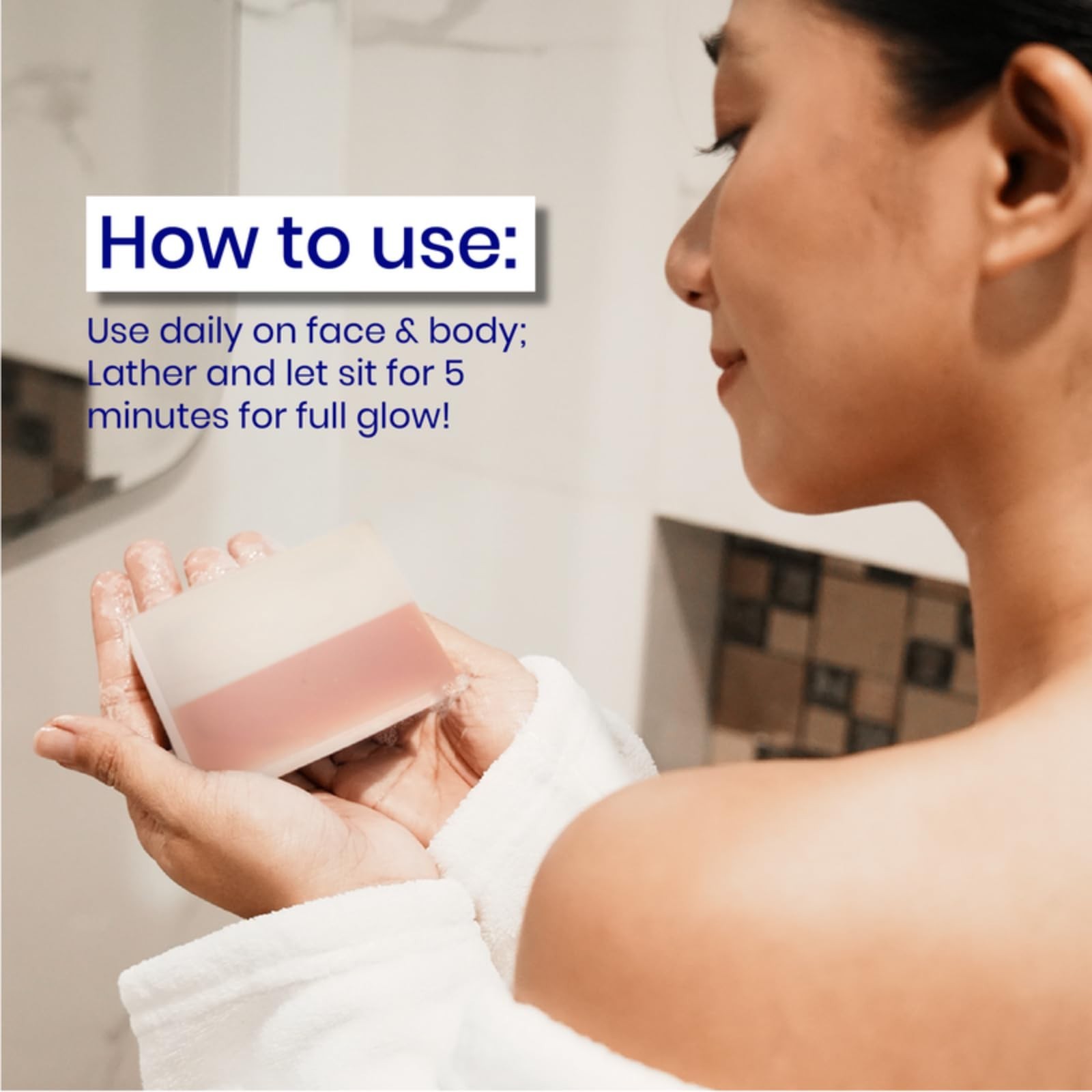 Gluta Collagen Placenta Soap Bar, Anti-Aging & Dark Spot Correcting Soap 135g