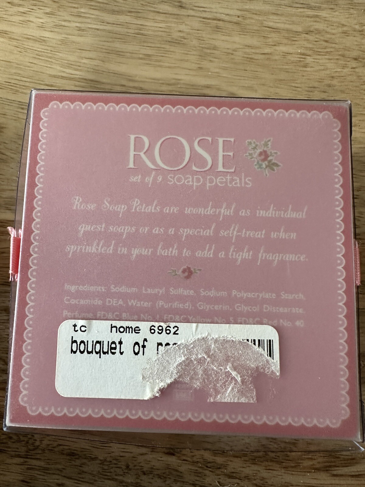 Two’s Company ROSE BUDS Rose Scented Soap Petals Set of 9 Valentine’s Day Gift