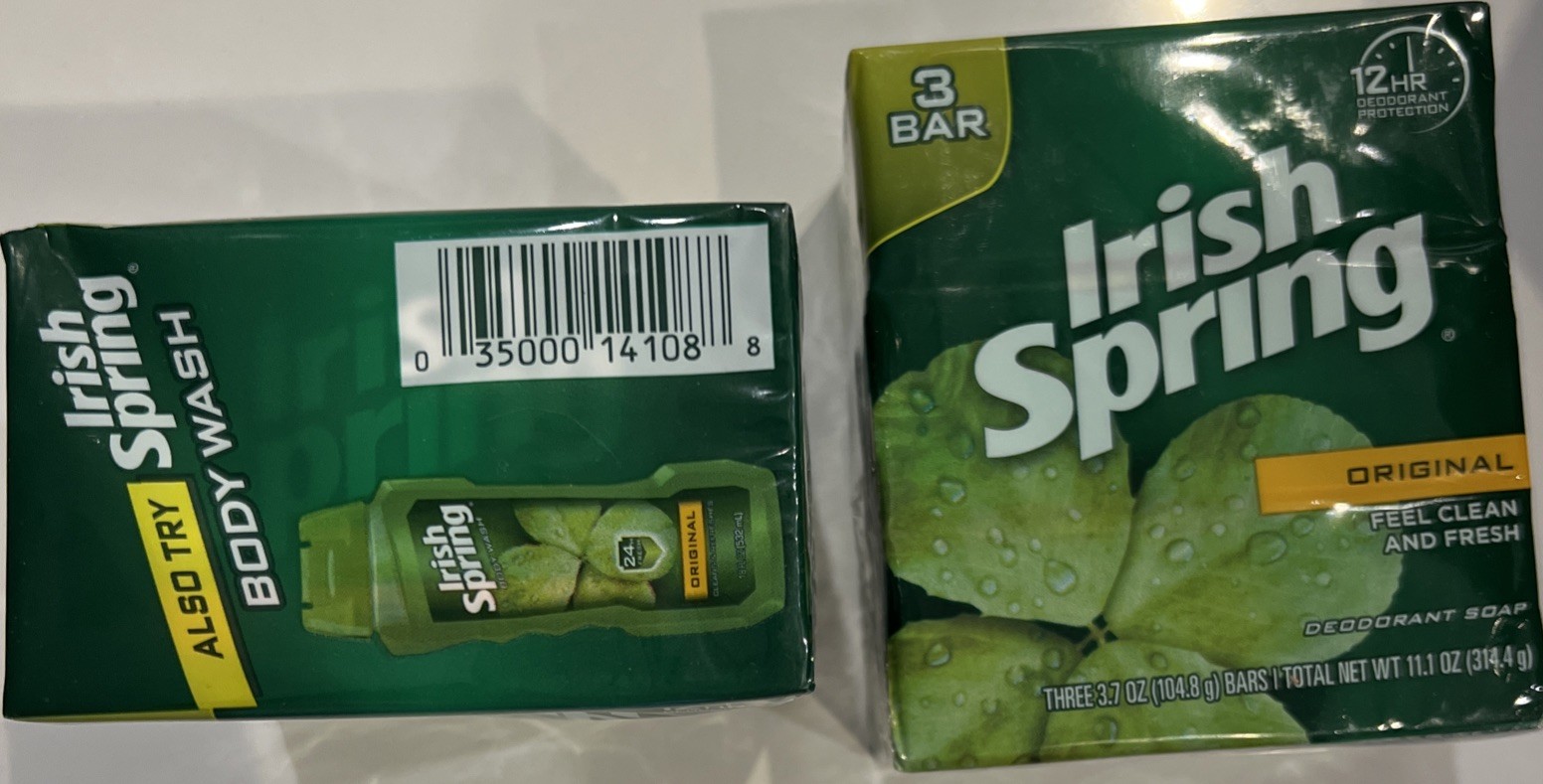 Irish Spring Original Soap 3 Bar Pks No Flaxseed/Linseed Oil Lot Of 2 For 6 Bars