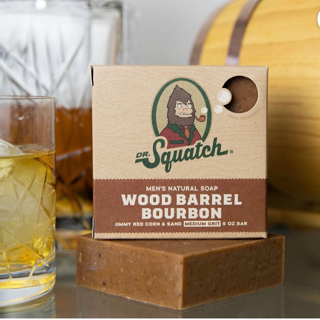 Dr. Squatch Natural Bar Soap 5 oz. 1pc- Wood Barrel, Rainforest or Fresh Falls