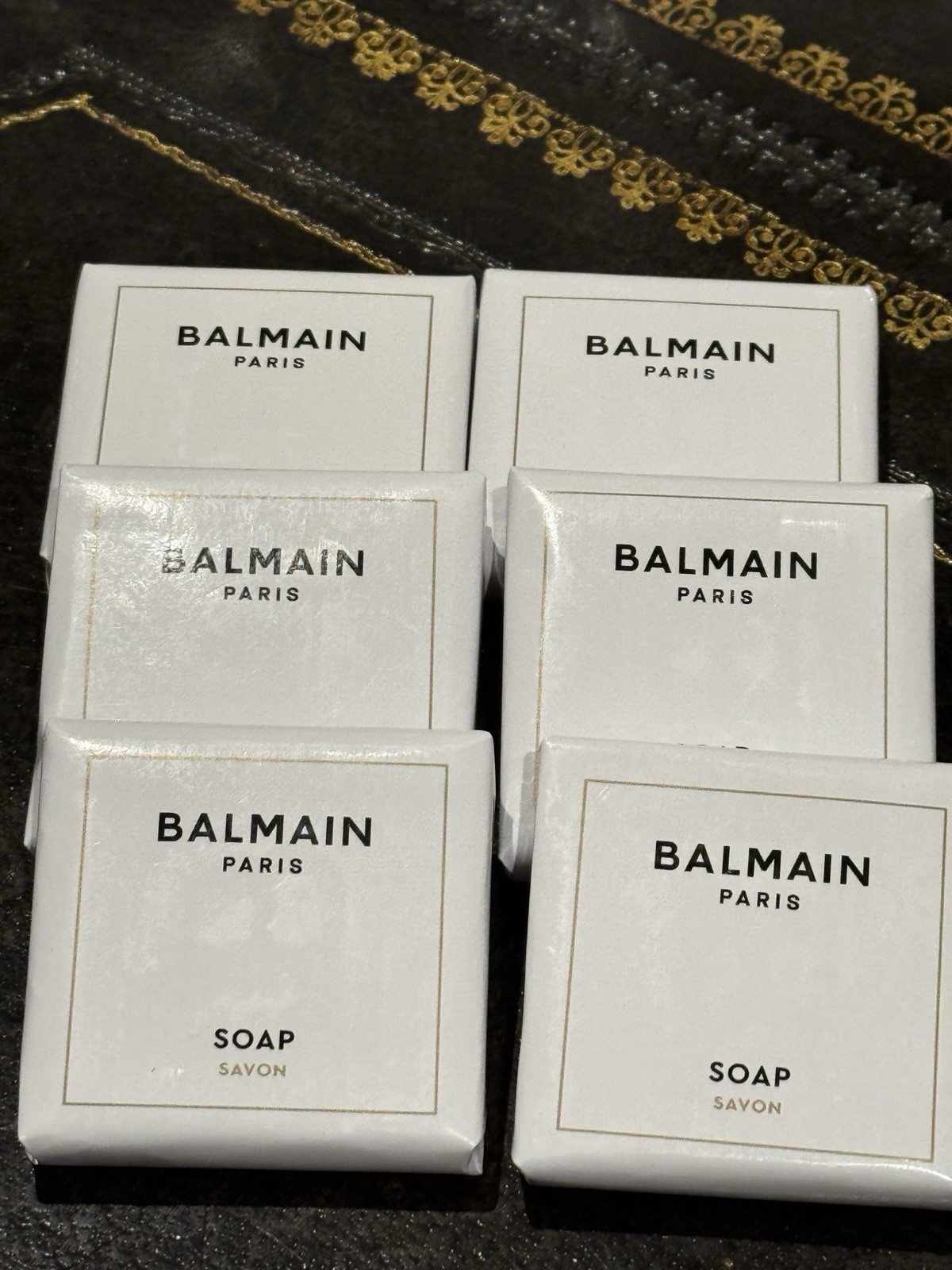 6 – Balmain Paris Bath & Body Moisturizing Beauty Bar Soap 1.22 oz each
