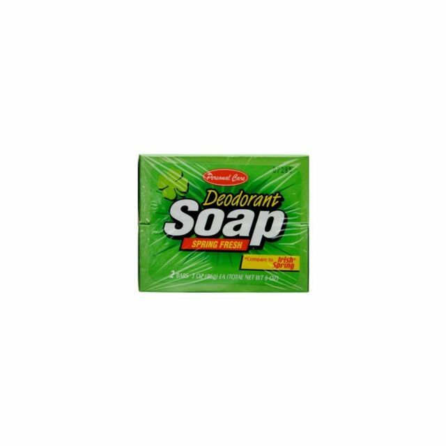 Personal Care Spring Fresh Odor Fighting Bar Soap. Deodorant.4 Bars. 2boxs Each